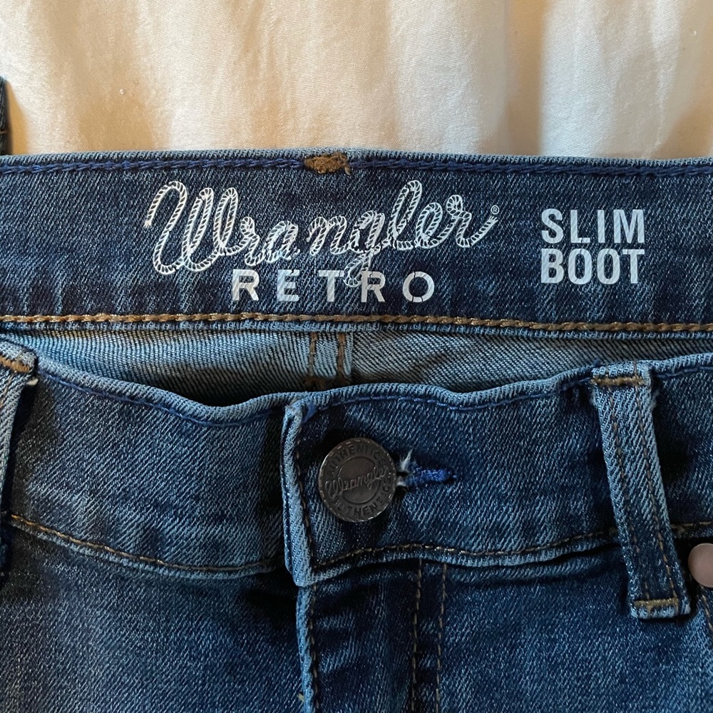 Mens Wrangler slim boot jeans
